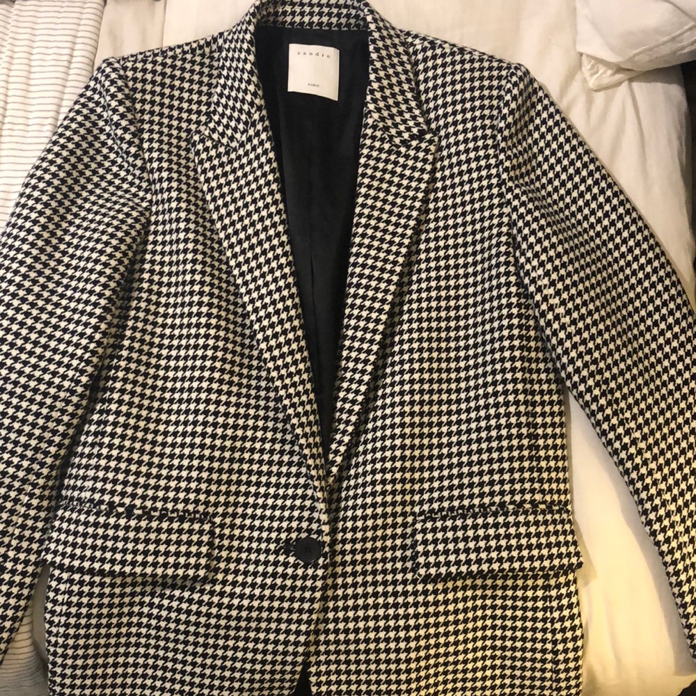 Sandro houndstooth blazer